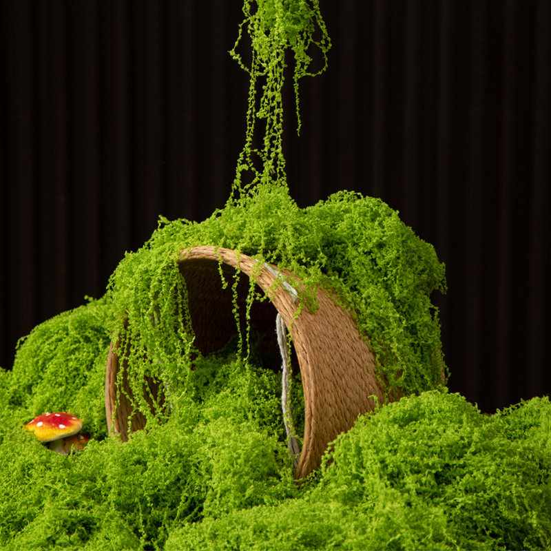 Bonsai Garden Ideas - 200 グラム永遠の命苔 DIY 工芸品草人工緑植物ホームルーム庭の装飾ミニ風景フェイク草盆栽