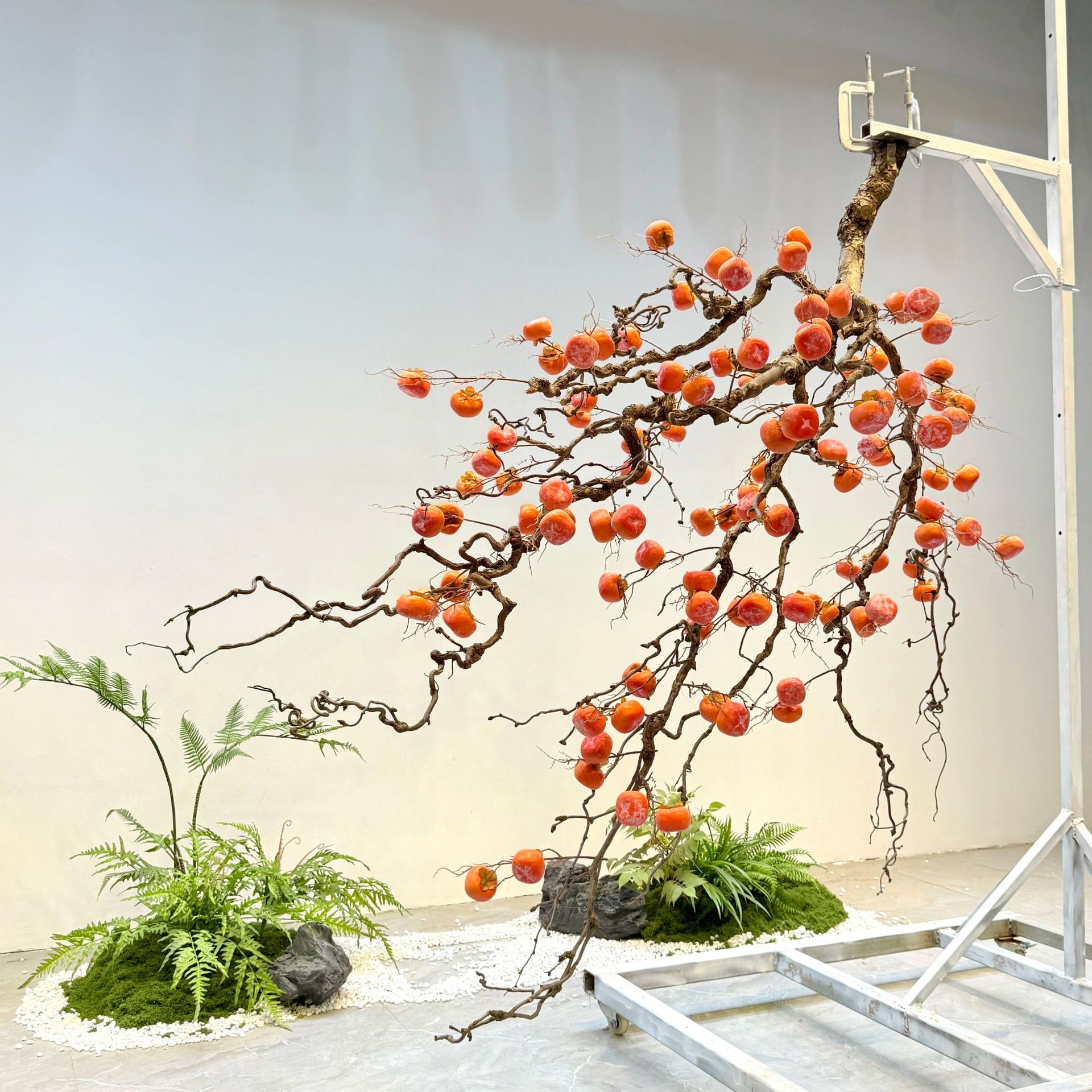 模擬柿の木、吊り下げ龍棗、偽物の果樹、中国庭園造園、盆栽、室 - Bonsai Garden Wall のレビューと価格