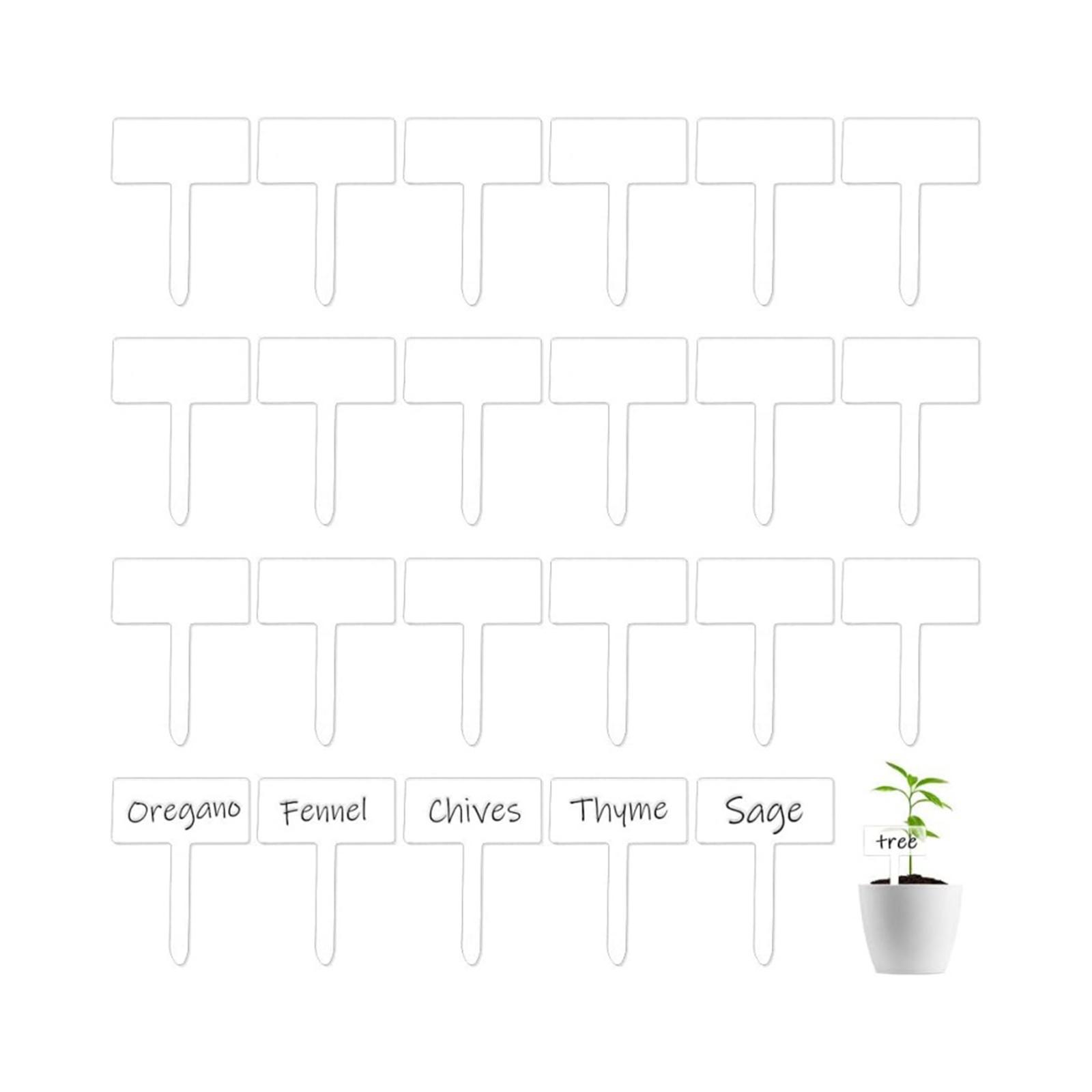 24x アクリル植物タグ植物名標識、再利用可能な植物マーカー - Bonsai Garden Name のレビューと価格